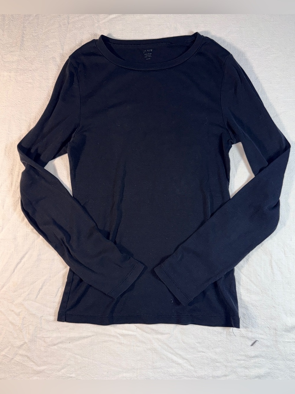 J. Crew Classic Black fitted Long Sleeve Tee - Medium